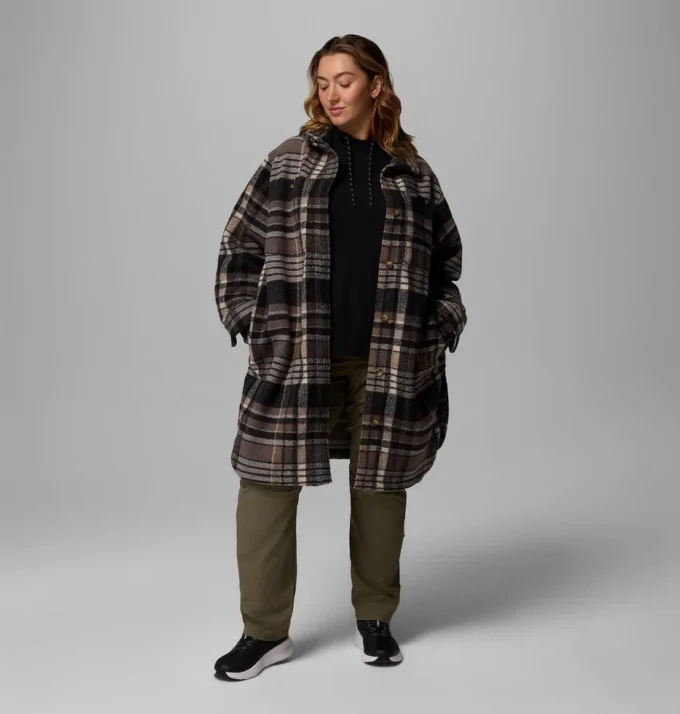 Abrigo largo de lana para mujer Wildest Venture™ – Talla grande