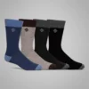 Calcetines básicos texturizados para hombre – Paquete de 4