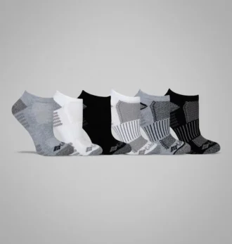 Calcetines invisibles para mujer con plantilla de piqué – Paquete de 6