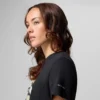 Camisa ajustada de manga corta con estampado Ruby Springs™ para mujer