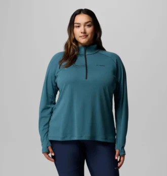 Camisa con media cremallera DriVenture™ para mujer – Tallas grandes
