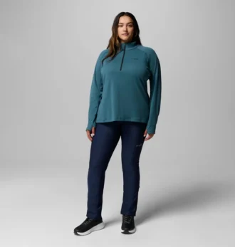 Camisa con media cremallera DriVenture™ para mujer – Tallas grandes