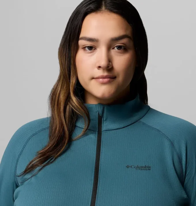 Camisa con media cremallera DriVenture™ para mujer – Tallas grandes Camisa con media cremallera DriVenture™ para mujer – Tallas grandes