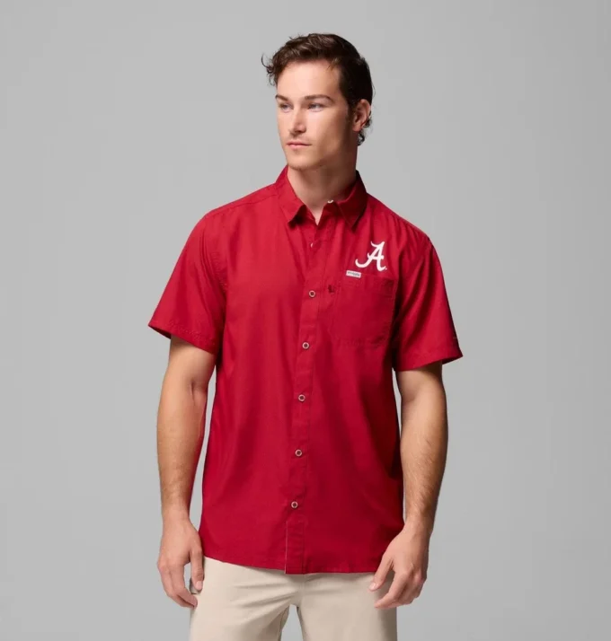 Camisa de campamento PFG Slack Tide™ para hombre – Alabama Camisa de campamento PFG Slack Tide™ para hombre – Alabama