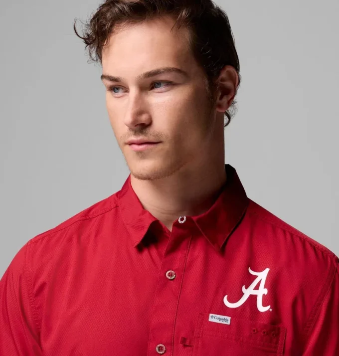 Camisa de campamento PFG Slack Tide™ para hombre – Alabama Camisa de campamento PFG Slack Tide™ para hombre – Alabama