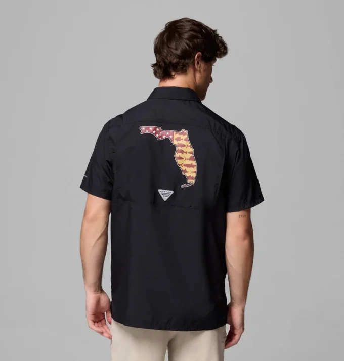 Camisa de campamento PFG Slack Tide™ para hombre – Florida State