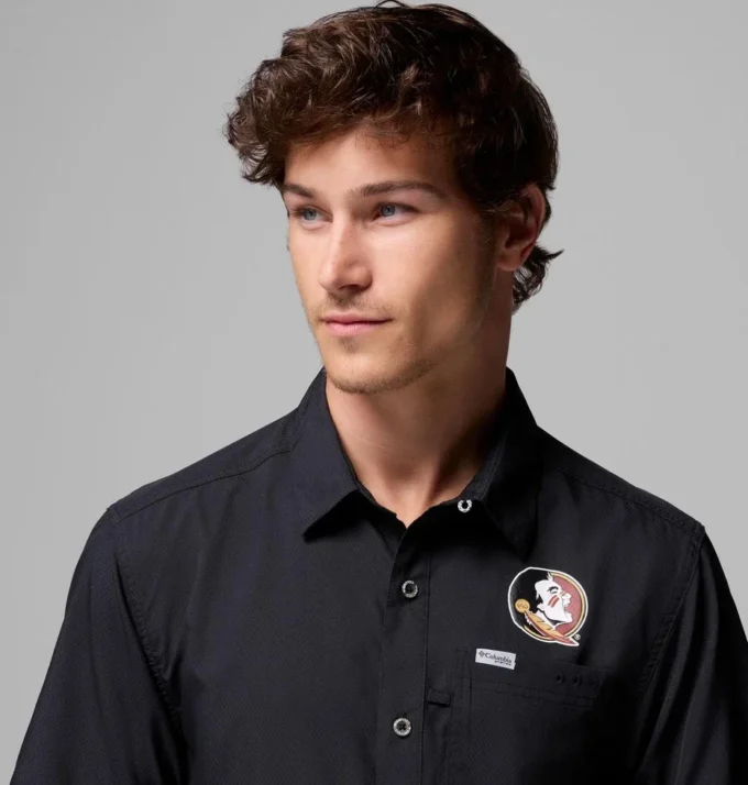 Camisa de campamento PFG Slack Tide™ para hombre – Florida State