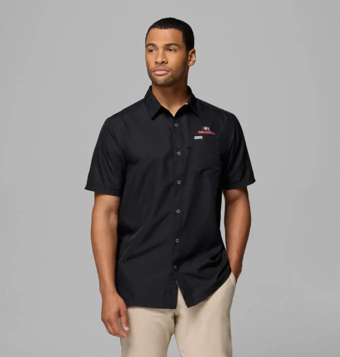 Camisa de campamento PFG Slack Tide™ para hombre, Georgia Camisa de campamento PFG Slack Tide™ para hombre, Georgia