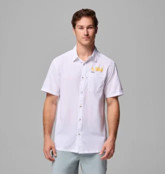 Camisa de campamento PFG Slack Tide™ para hombre – LSU