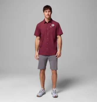 Camisa de campamento PFG Slack Tide™ para hombre – Texas A&M