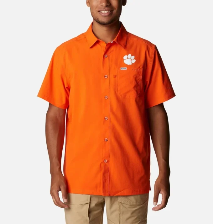 Camisa de campo para hombre PFG Slack Tide™ – Clemson Camisa de campo para hombre PFG Slack Tide™ – Clemson