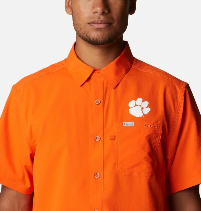 Camisa de campo para hombre PFG Slack Tide™ – Clemson Camisa de campo para hombre PFG Slack Tide™ – Clemson