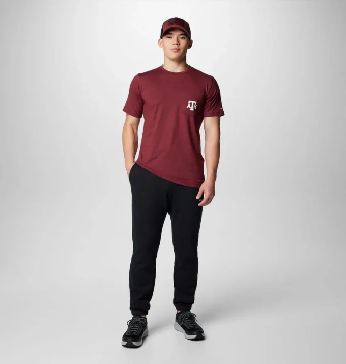 Camisa de manga corta Collegiate Trail™ para hombre – Texas A&M