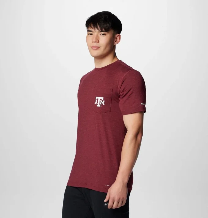 Camisa de manga corta Collegiate Trail™ para hombre – Texas A&M