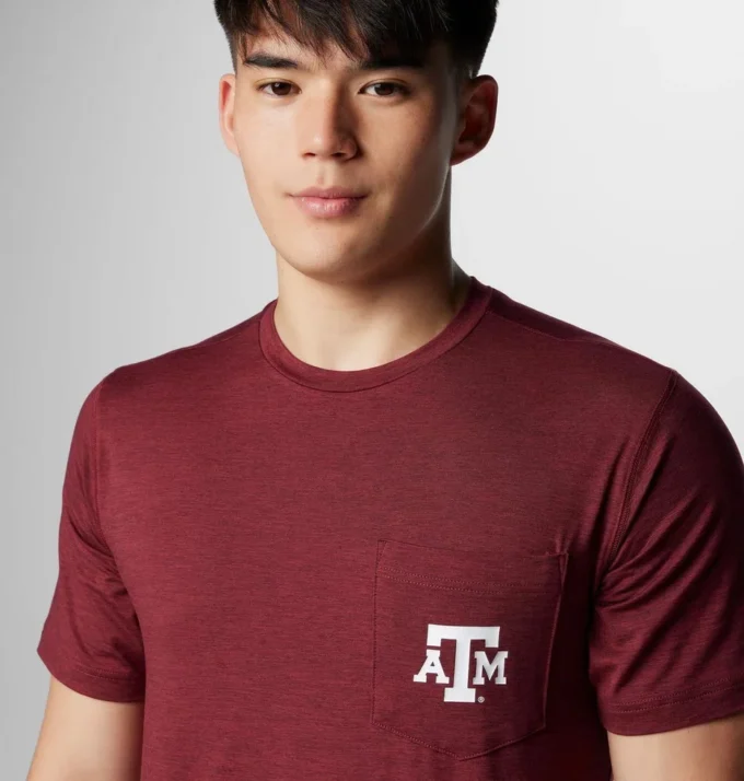 Camisa de manga corta Collegiate Trail™ para hombre – Texas A&M