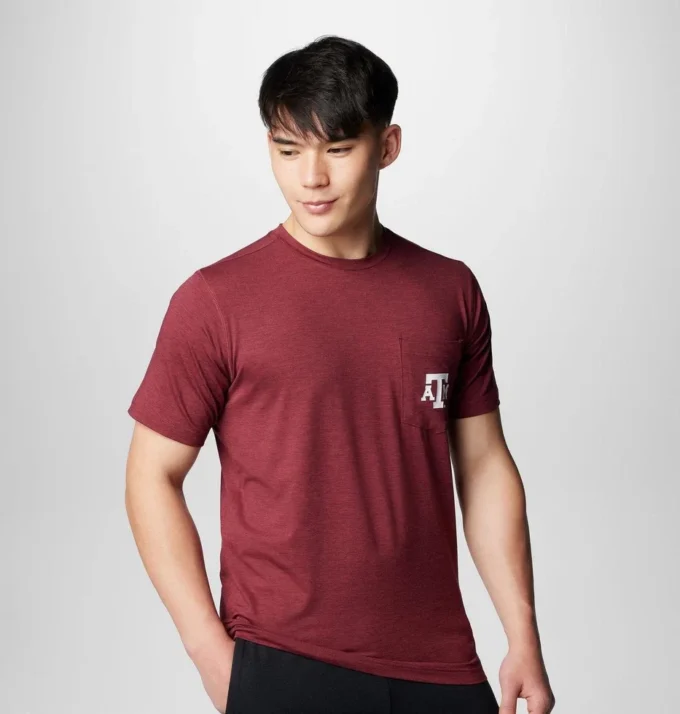 Camisa de manga corta Collegiate Trail™ para hombre – Texas A&M