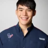 Camisa de manga corta con bloques de color PFG Tamiami™ para hombre – Houston Texans Camisa de manga corta con bloques de color PFG Tamiami™ para hombre – Houston Texans