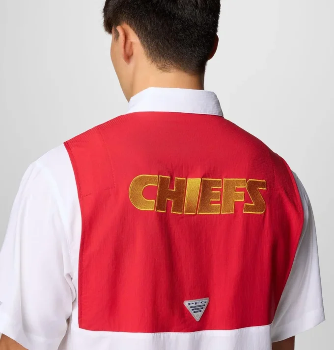 Camisa de manga corta con bloques de color PFG Tamiami™ para hombre – Kansas City Chiefs Camisa de manga corta con bloques de color PFG Tamiami™ para hombre – Kansas City Chiefs