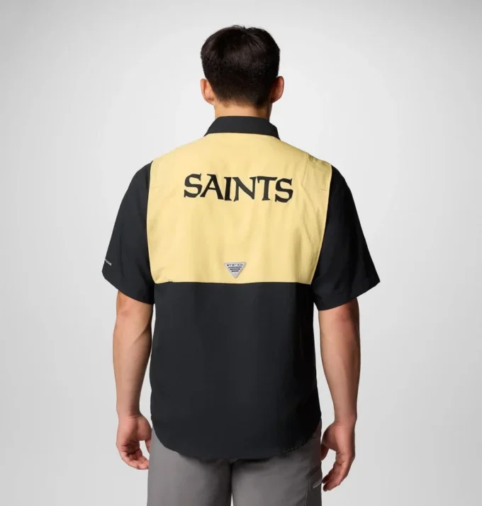 Camisa de manga corta con bloques de color PFG Tamiami™ para hombre – New Orleans Saints Camisa de manga corta con bloques de color PFG Tamiami™ para hombre – New Orleans Saints