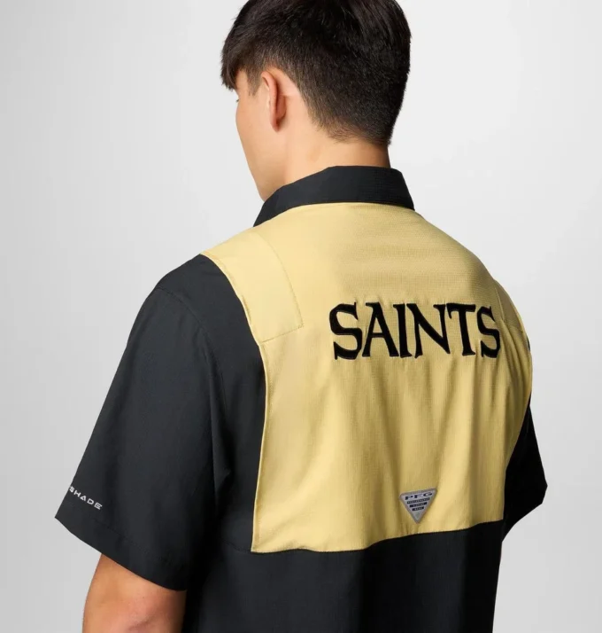 Camisa de manga corta con bloques de color PFG Tamiami™ para hombre – New Orleans Saints Camisa de manga corta con bloques de color PFG Tamiami™ para hombre – New Orleans Saints
