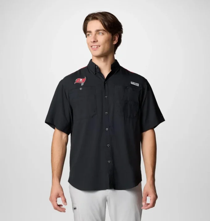 Camisa de manga corta con bloques de color PFG Tamiami™ para hombre – Tampa Bay Buccaneers Camisa de manga corta con bloques de color PFG Tamiami™ para hombre – Tampa Bay Buccaneers