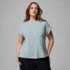 Camisa de manga corta Daniela Falls™ para mujer – Talla grande