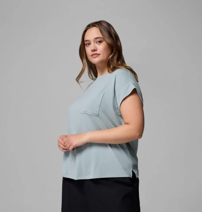 Camisa de manga corta Daniela Falls™ para mujer – Talla grande
