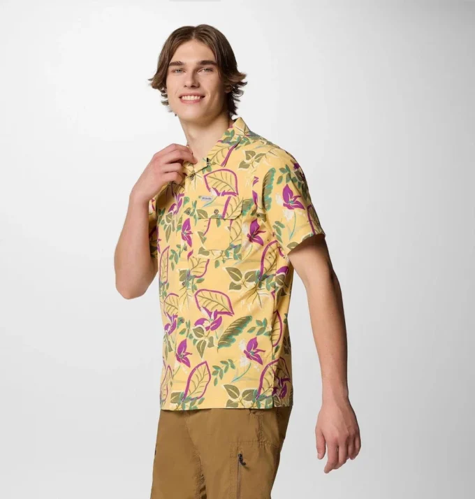 Camisa de manga corta estampada Men Tech Trail™ Utility