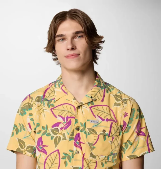 Camisa de manga corta estampada Men Tech Trail™ Utility