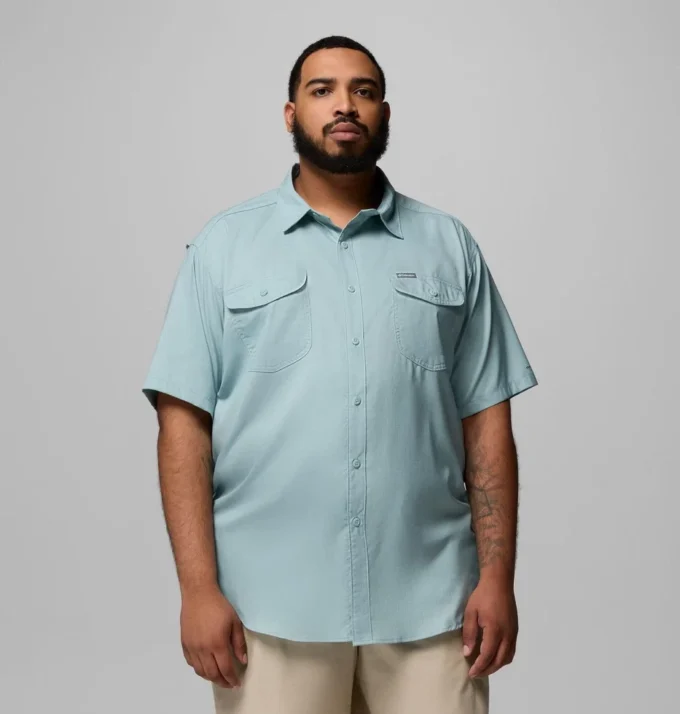 Camisa de manga corta lisa para hombre Utilizer™ II – Talla grande Camisa de manga corta lisa para hombre Utilizer™ II – Talla grande