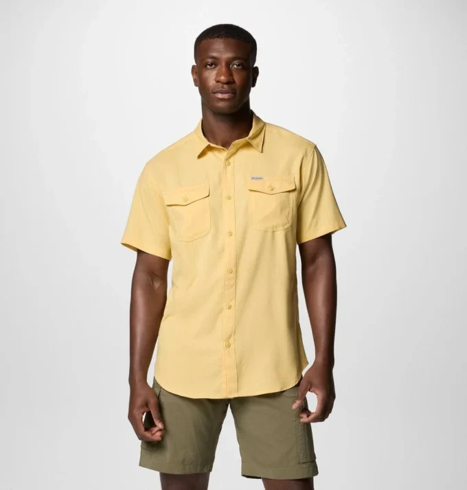 Camisa de manga corta lisa Utilizer™ II para hombre