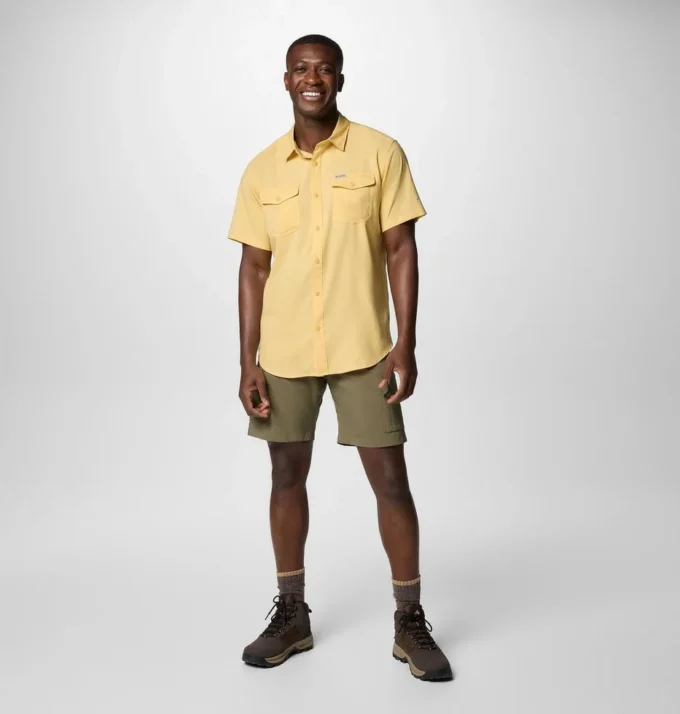 Camisa de manga corta lisa Utilizer™ II para hombre