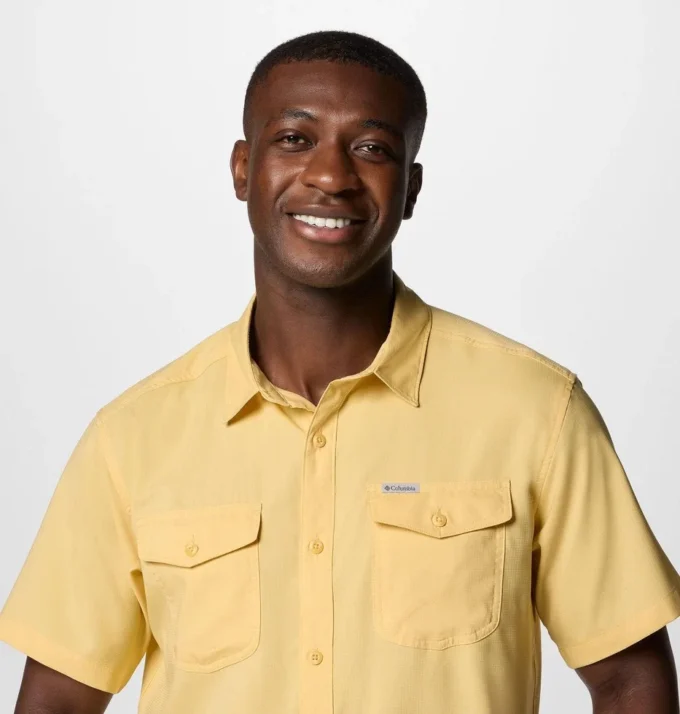 Camisa de manga corta lisa Utilizer™ II para hombre