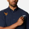Camisa de manga corta para hombre Collegiate PFG Tamiami™ – West Virginia Camisa de manga corta para hombre Collegiate PFG Tamiami™ – West Virginia
