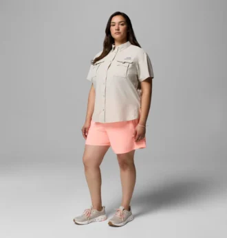 Camisa de manga corta PFG Bahama™ para mujer – Talla grande