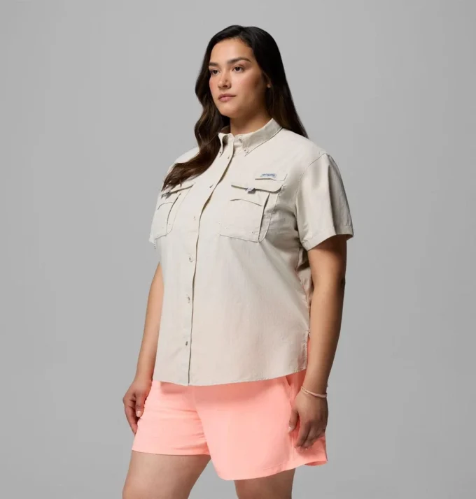 Camisa de manga corta PFG Bahama™ para mujer – Talla grande