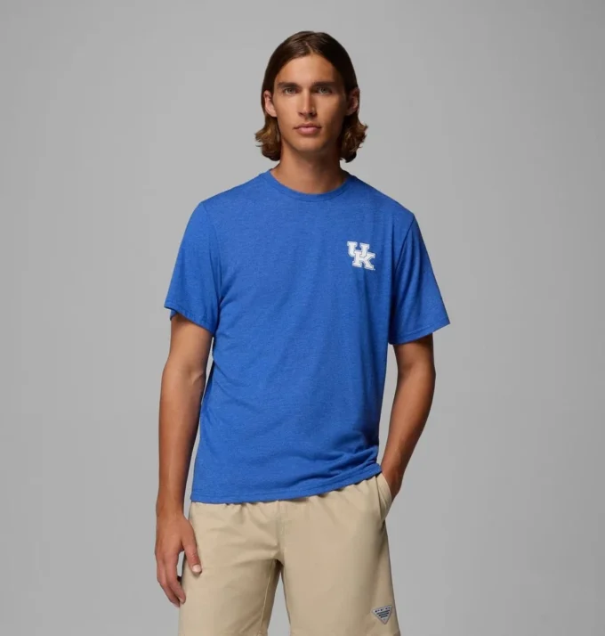 Camisa de manga corta PFG™ para hombre, estilo universitario – Kentucky Camisa de manga corta PFG™ para hombre, estilo universitario – Kentucky
