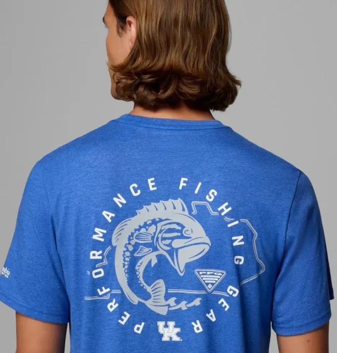 Camisa de manga corta PFG™ para hombre, estilo universitario – Kentucky Camisa de manga corta PFG™ para hombre, estilo universitario – Kentucky