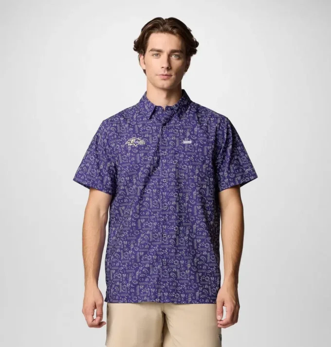 Camisa de manga corta PFG Super Slack Tide™ para hombre – Baltimore Ravens Camisa de manga corta PFG Super Slack Tide™ para hombre – Baltimore Ravens