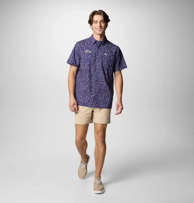 Camisa de manga corta PFG Super Slack Tide™ para hombre – Baltimore Ravens Camisa de manga corta PFG Super Slack Tide™ para hombre – Baltimore Ravens