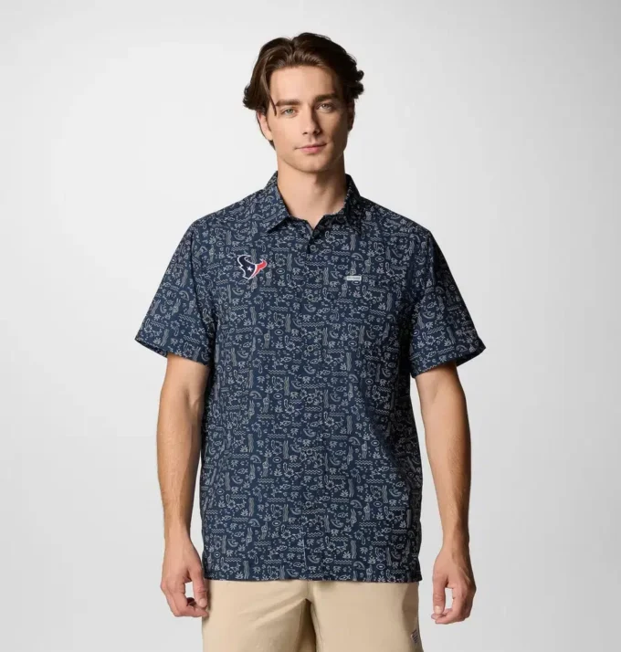 Camisa de manga corta PFG Super Slack Tide™ para hombre – Houston Texans Camisa de manga corta PFG Super Slack Tide™ para hombre – Houston Texans