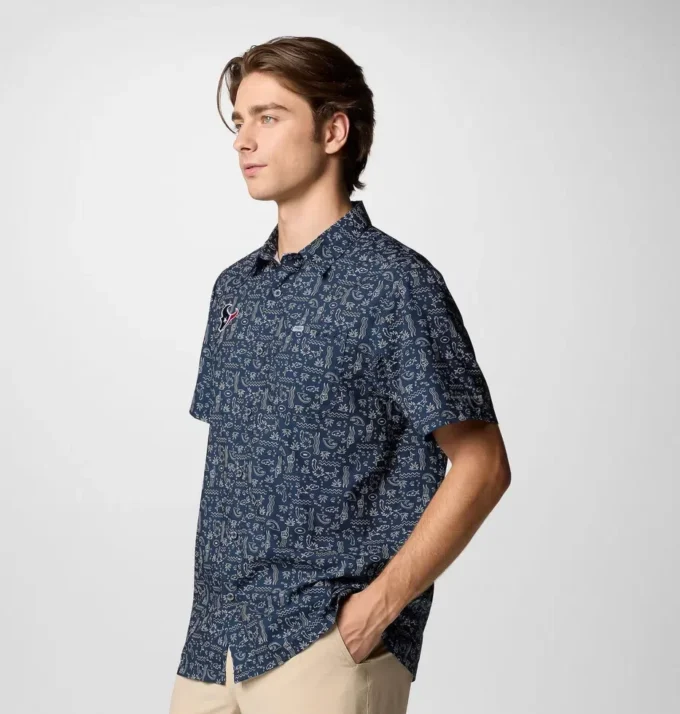Camisa de manga corta PFG Super Slack Tide™ para hombre – Houston Texans Camisa de manga corta PFG Super Slack Tide™ para hombre – Houston Texans