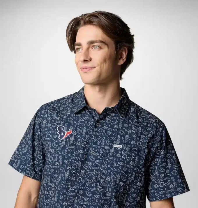 Camisa de manga corta PFG Super Slack Tide™ para hombre – Houston Texans Camisa de manga corta PFG Super Slack Tide™ para hombre – Houston Texans