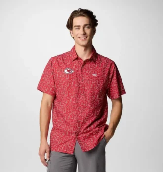 Camisa de manga corta PFG Super Slack Tide™ para hombre – Kansas City Chiefs