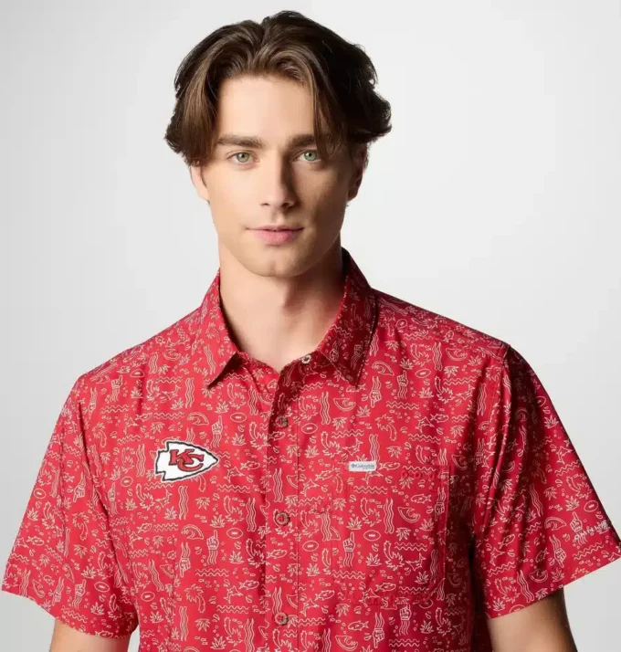 Camisa de manga corta PFG Super Slack Tide™ para hombre – Kansas City Chiefs Camisa de manga corta PFG Super Slack Tide™ para hombre – Kansas City Chiefs