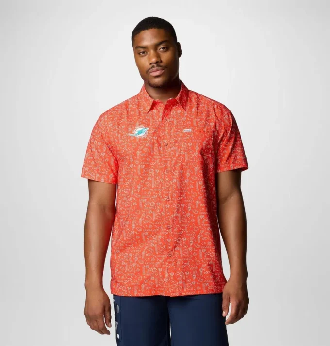 Camisa de manga corta PFG Super Slack Tide™ para hombre – Miami Dolphins Camisa de manga corta PFG Super Slack Tide™ para hombre – Miami Dolphins