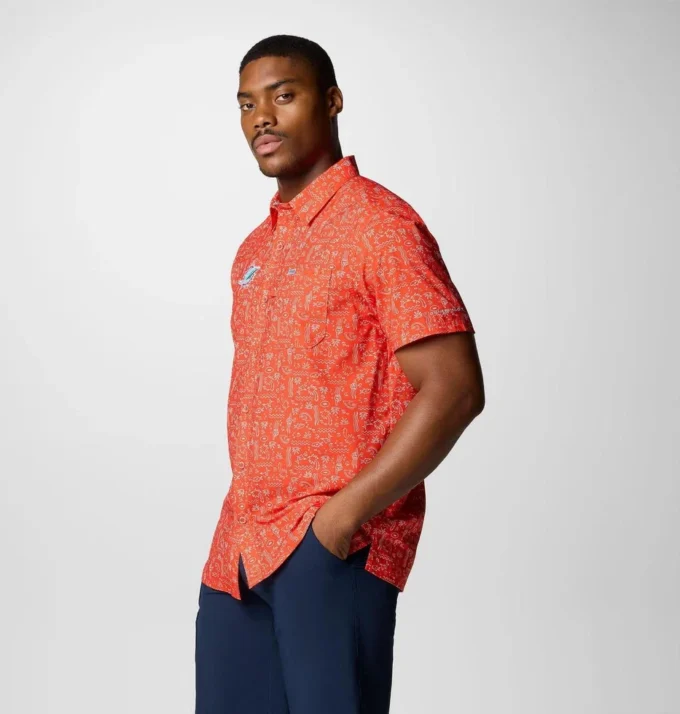 Camisa de manga corta PFG Super Slack Tide™ para hombre – Miami Dolphins Camisa de manga corta PFG Super Slack Tide™ para hombre – Miami Dolphins