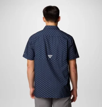 Camisa de manga corta PFG Super Slack Tide™ para hombre – New England Patriots