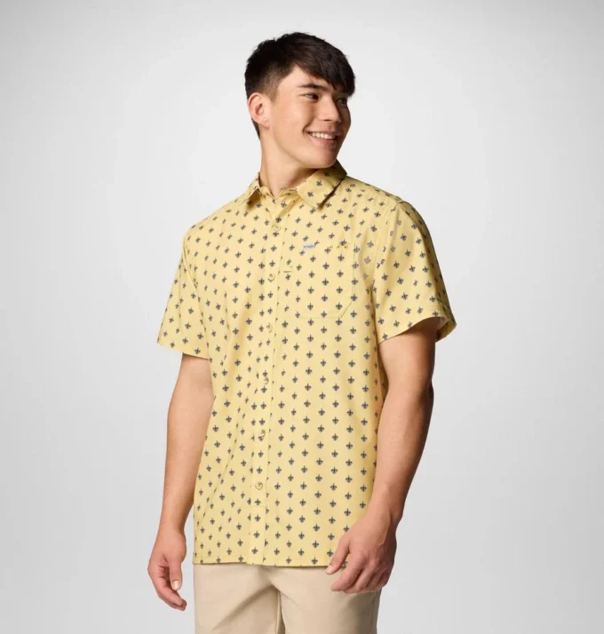Camisa de manga corta PFG Super Slack Tide™ para hombre – New Orleans Saints Camisa de manga corta PFG Super Slack Tide™ para hombre – New Orleans Saints