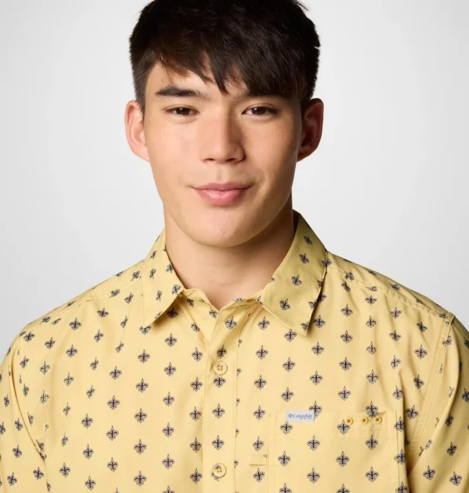 Camisa de manga corta PFG Super Slack Tide™ para hombre – New Orleans Saints Camisa de manga corta PFG Super Slack Tide™ para hombre – New Orleans Saints
